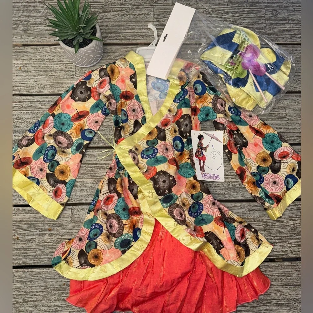 Girls Boutique Costume, Princess Jade, Asian Style Halloween Costume, Size 6-8